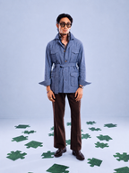 Denim Flow Safari Jacket