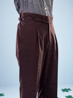 Coffee Checkered Flare Gurkhas