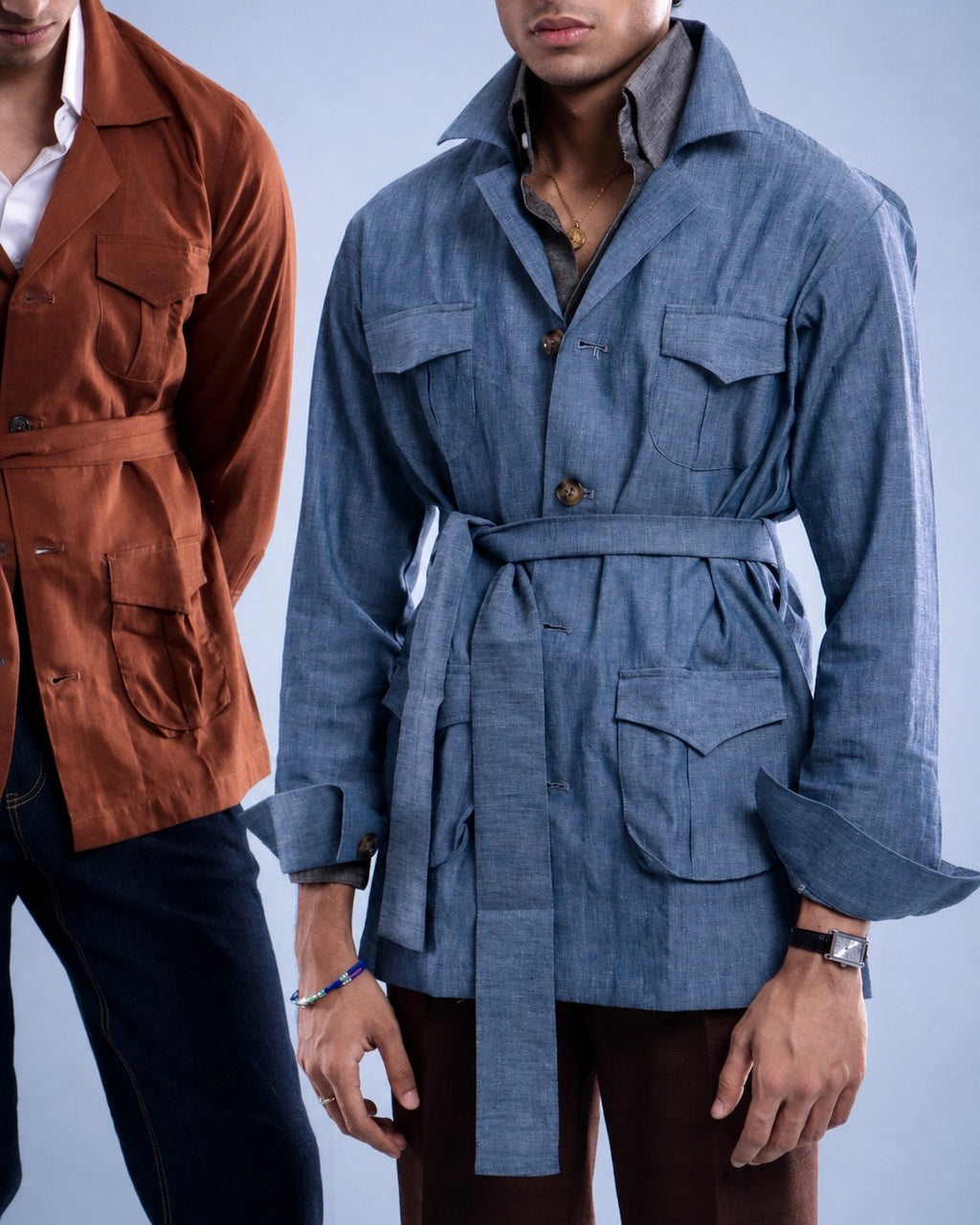 Denim Flow Safari Jacket