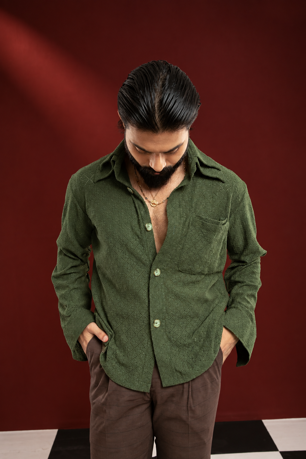 Olive Echo Shirt