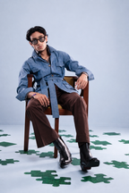 Denim Flow Safari Jacket