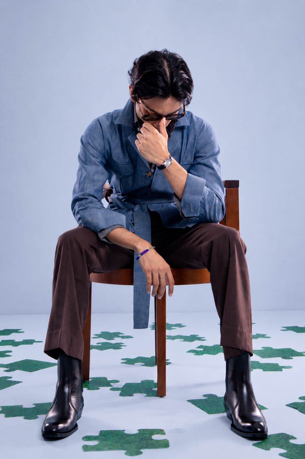 Denim Flow Safari Jacket