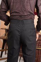 Black D-Ring Gurkha Trousers