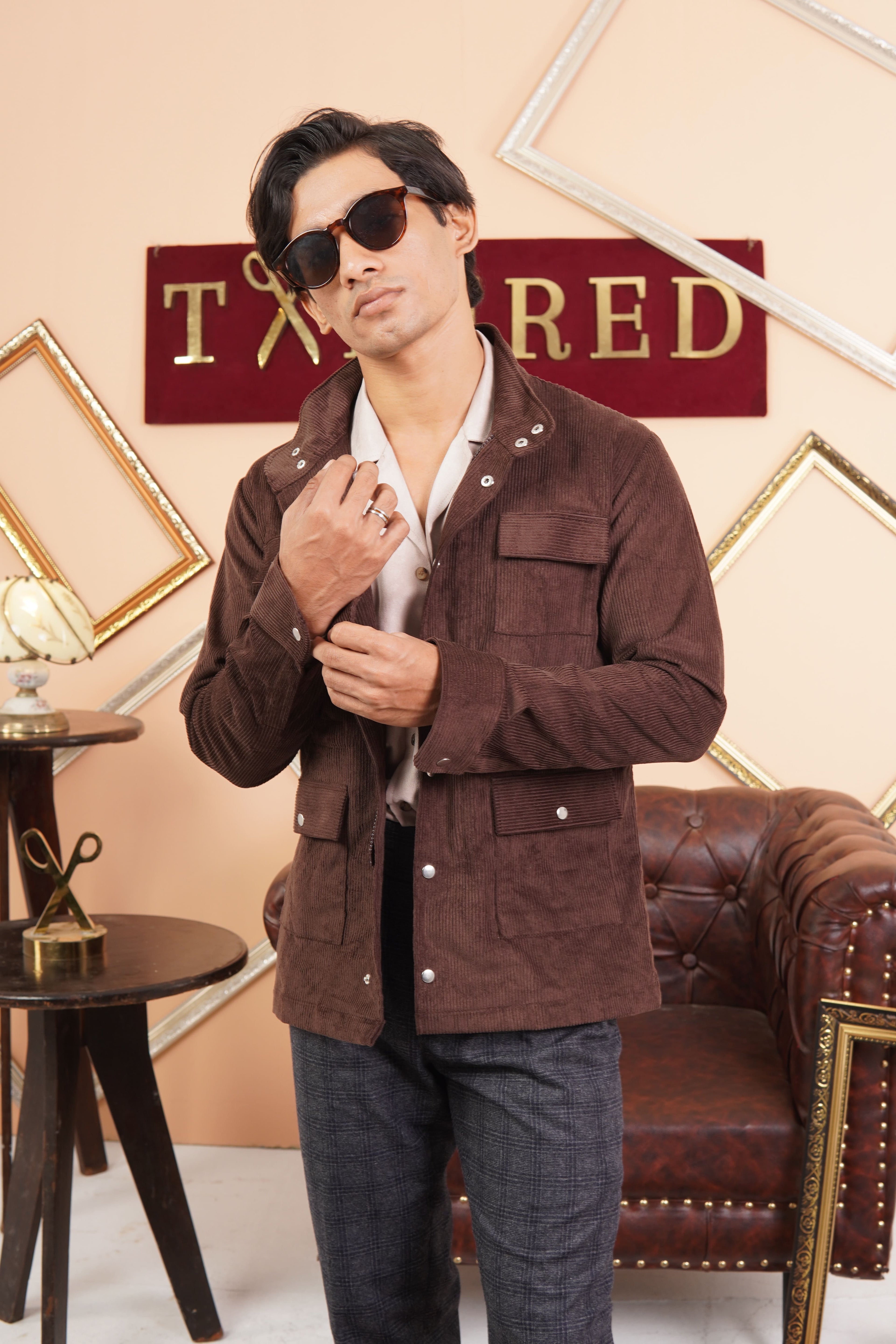 Brown Utility Jackets