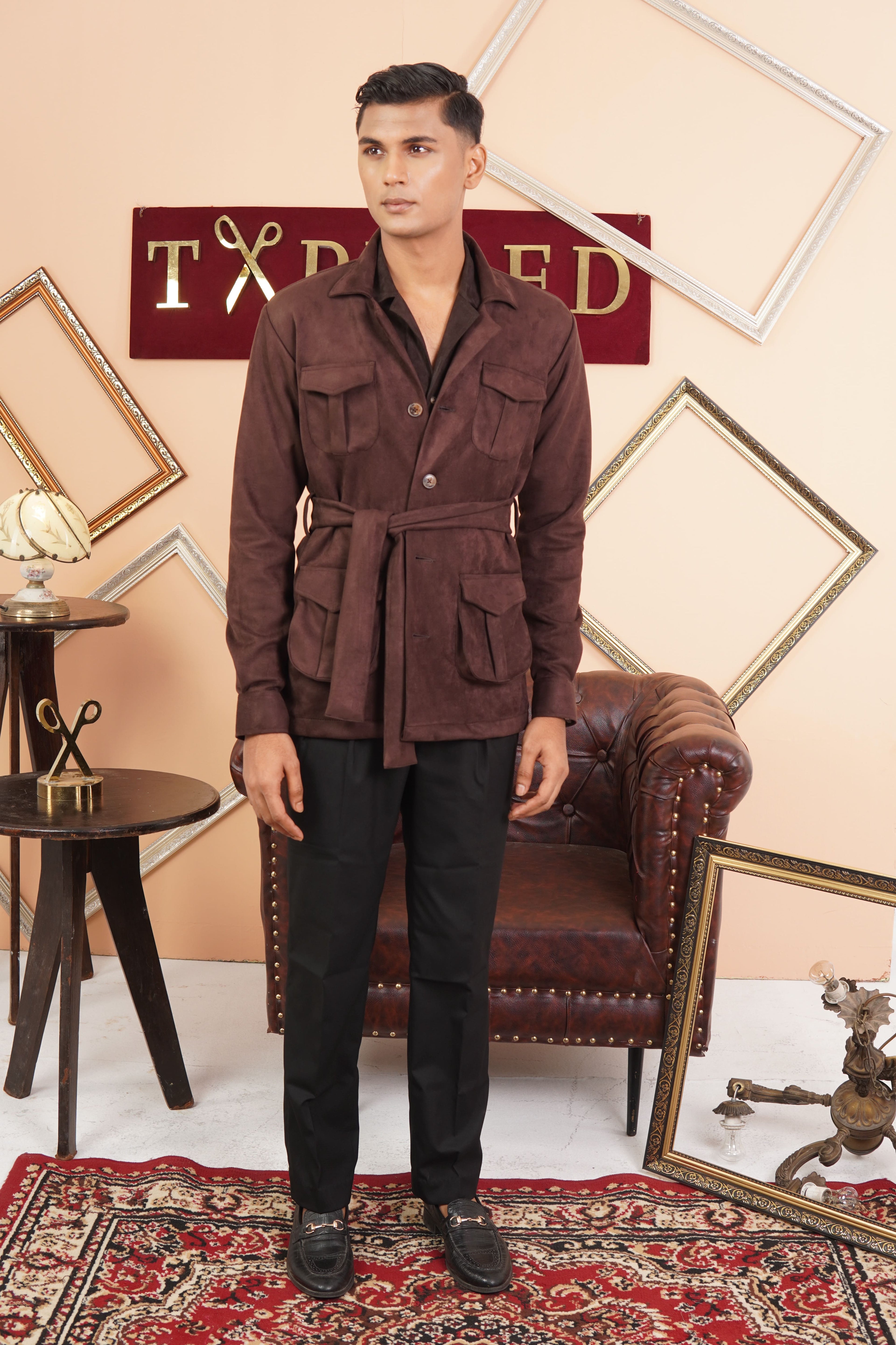 Brown Signature Suede Safaris