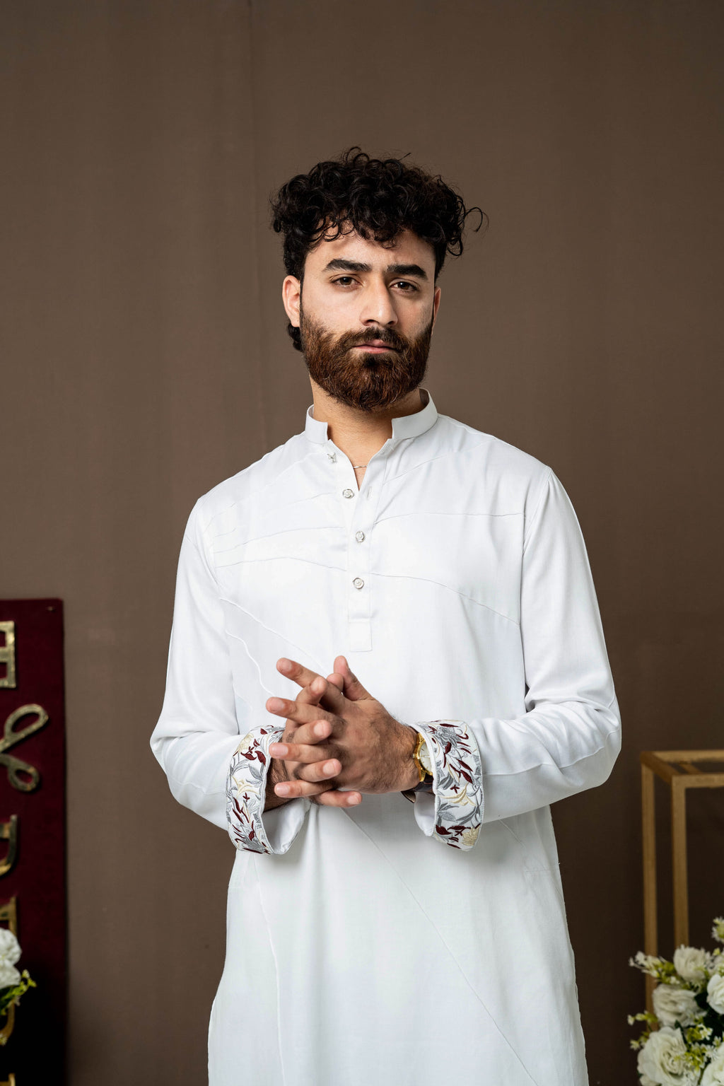 White Sunburst Panjabi