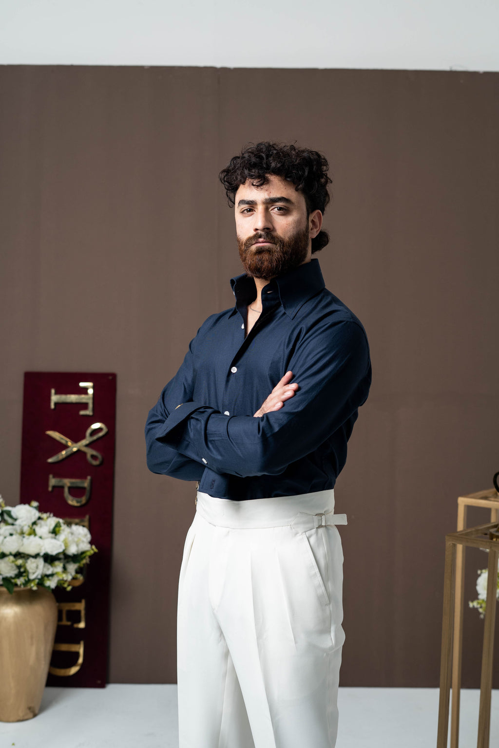 Navy executive shirts