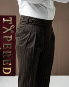 Brown Pinstriped D-Ring Gurkha