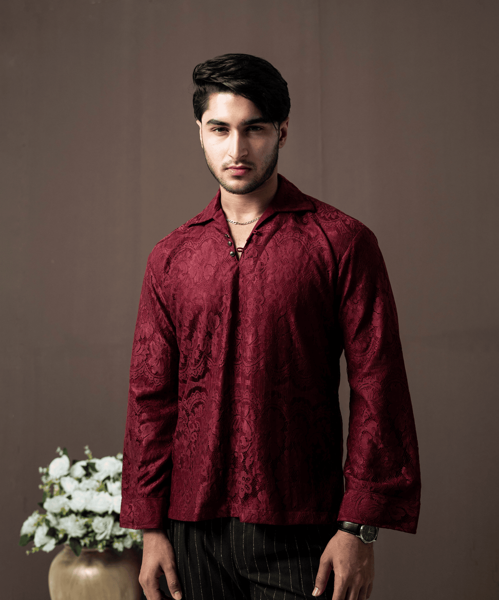 Crimson Lace Popover