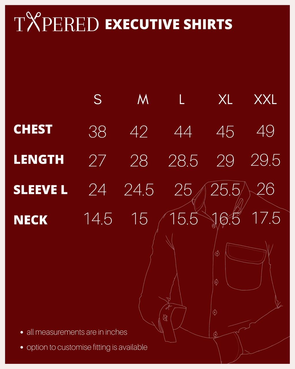 Denim executive shirts