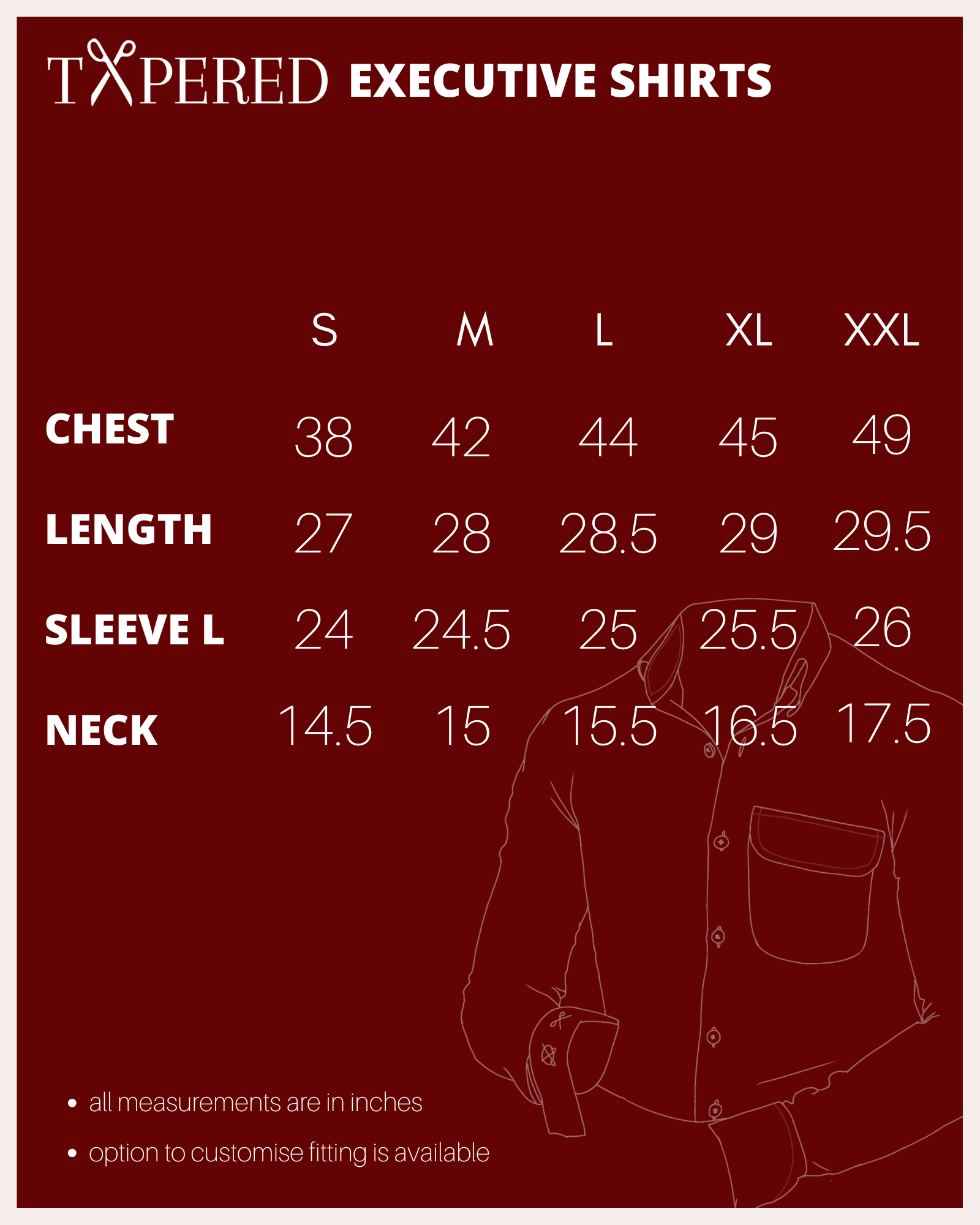 Denim executive shirts