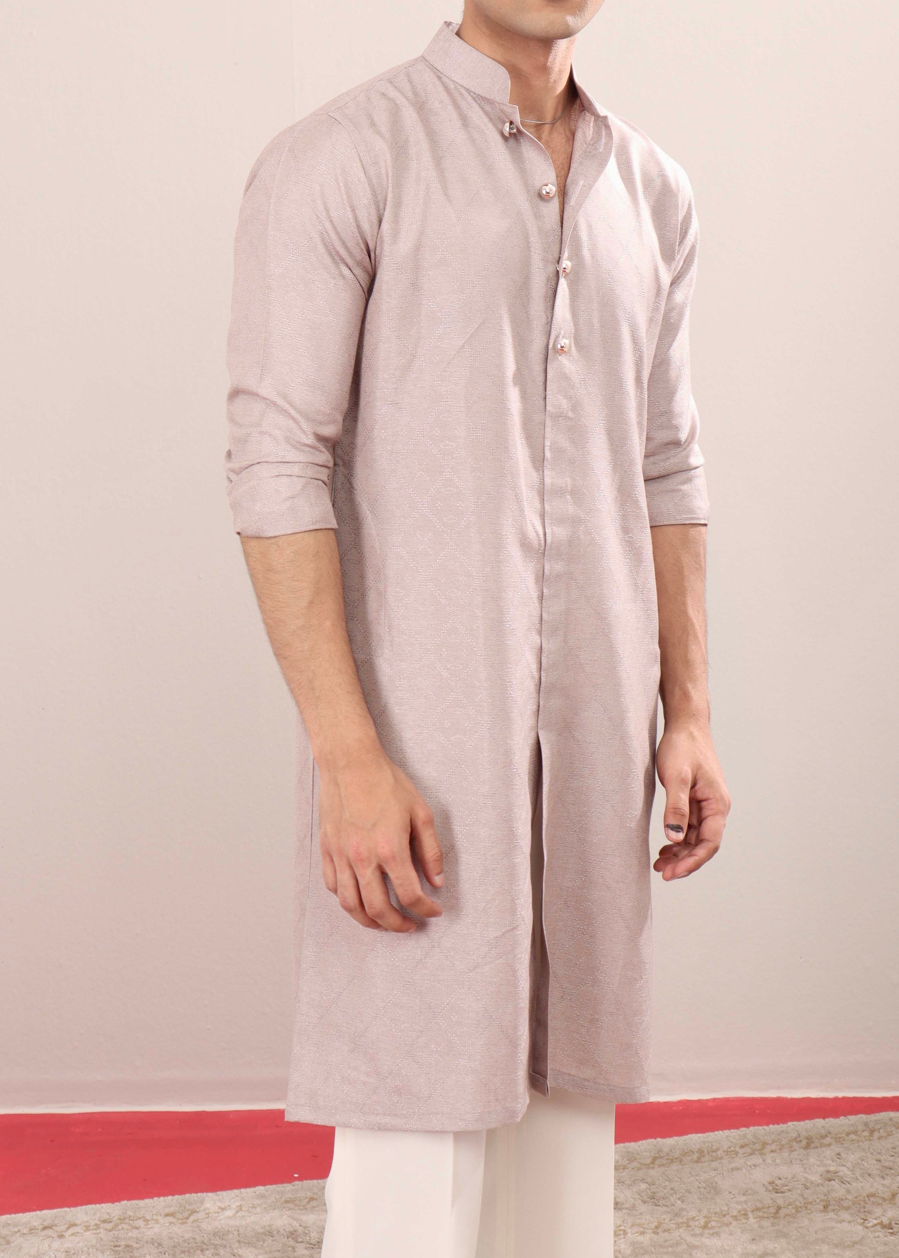 Dust Mauve Split-End Punjabi