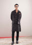 Black Faux Suede Coatie