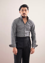 Textured Grey Executive Shirt