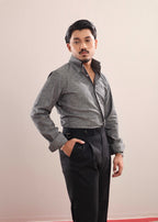 Textured Grey Executive Shirt
