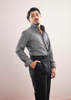 Textured Grey Executive Shirt