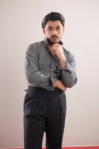 Textured Grey Executive Shirt