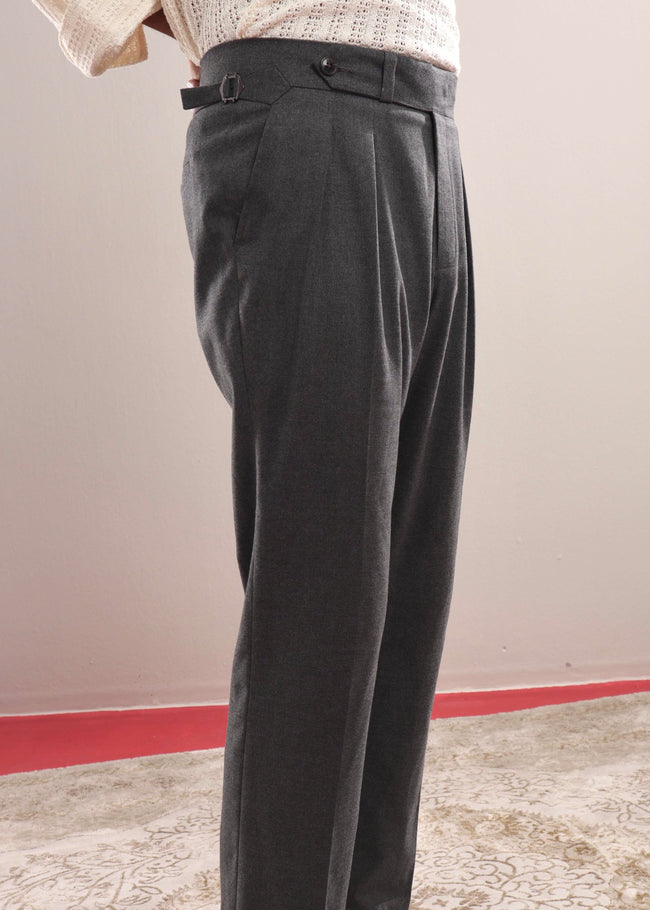 Ash Double Pleated Gurkha Hover Image