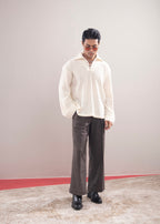 Cream Lace Popover