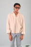 Ivory Stripe Crochet Popover