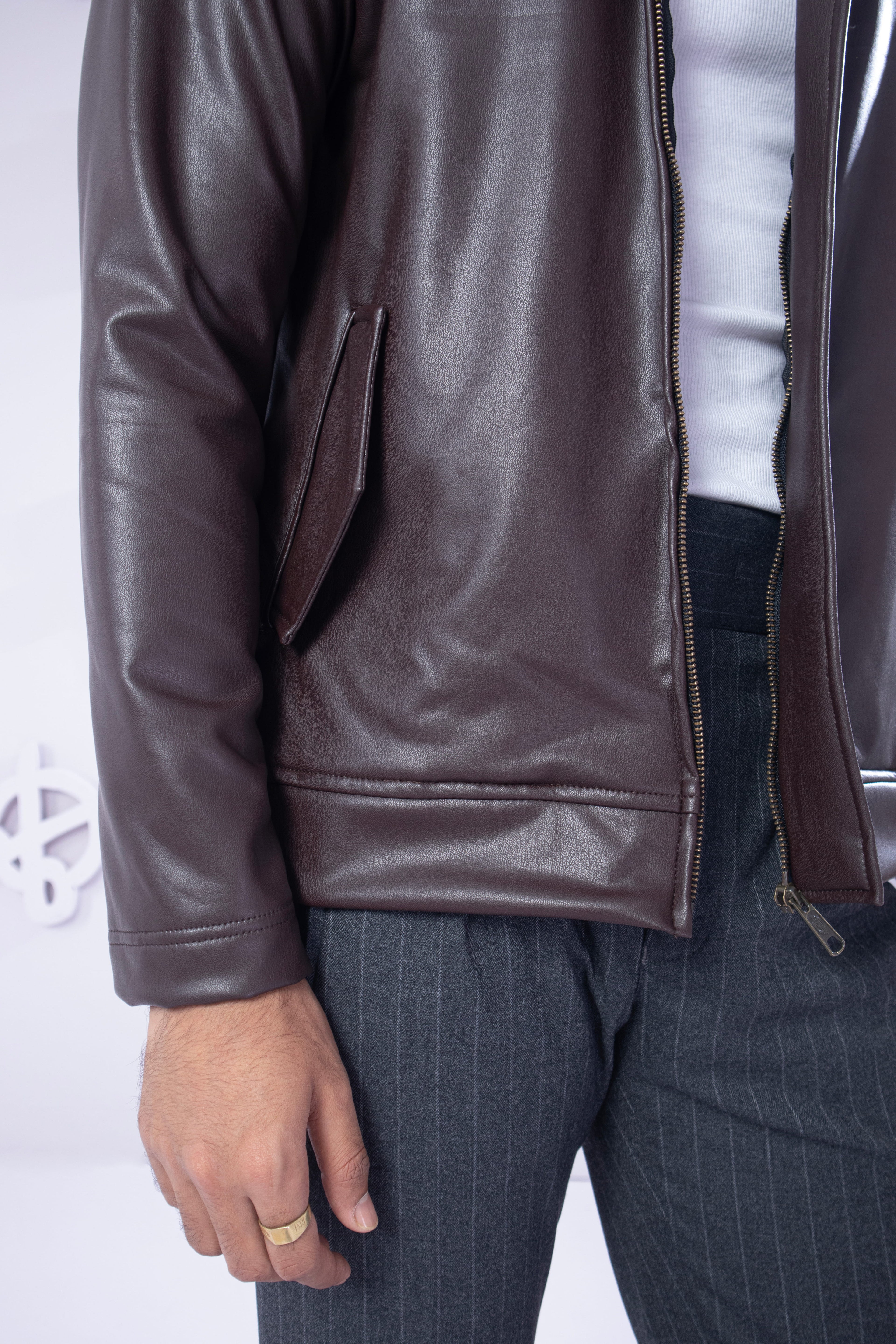 Faux Leather Jacket