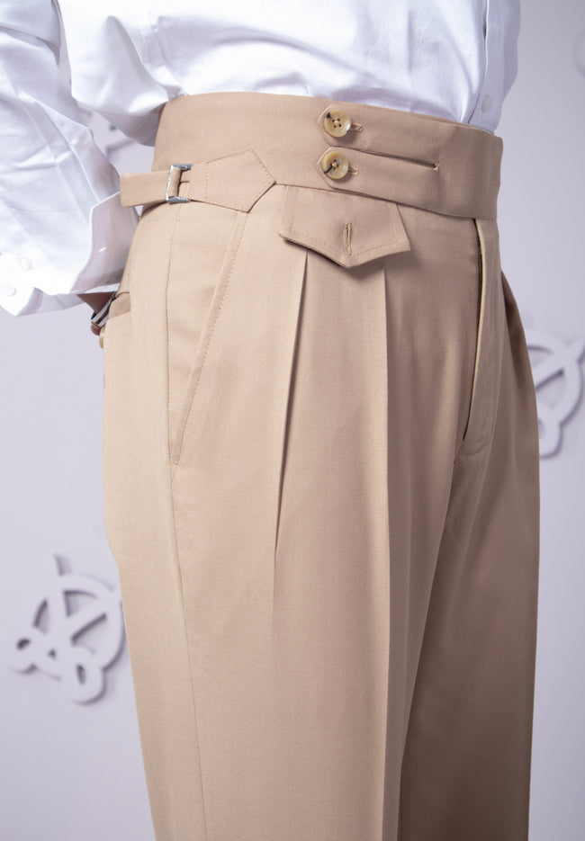 Beige Gurkha Trousers Main Image