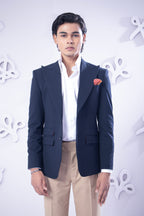 Navy Double Breasted Suit