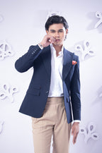 Navy Double Breasted Suit