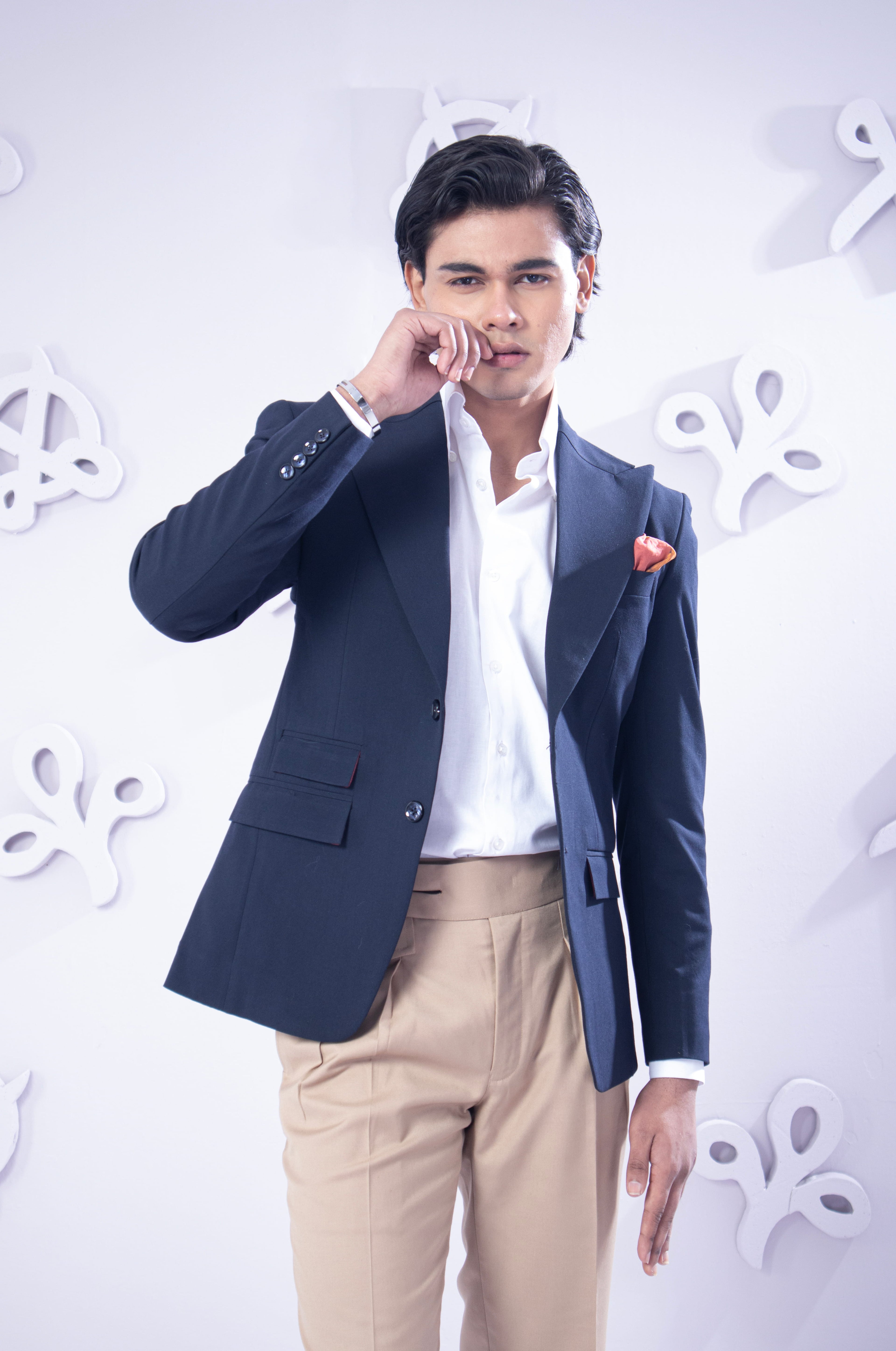 Navy Double Breasted Suit