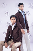 Brown Corduroy Bomber Jackets