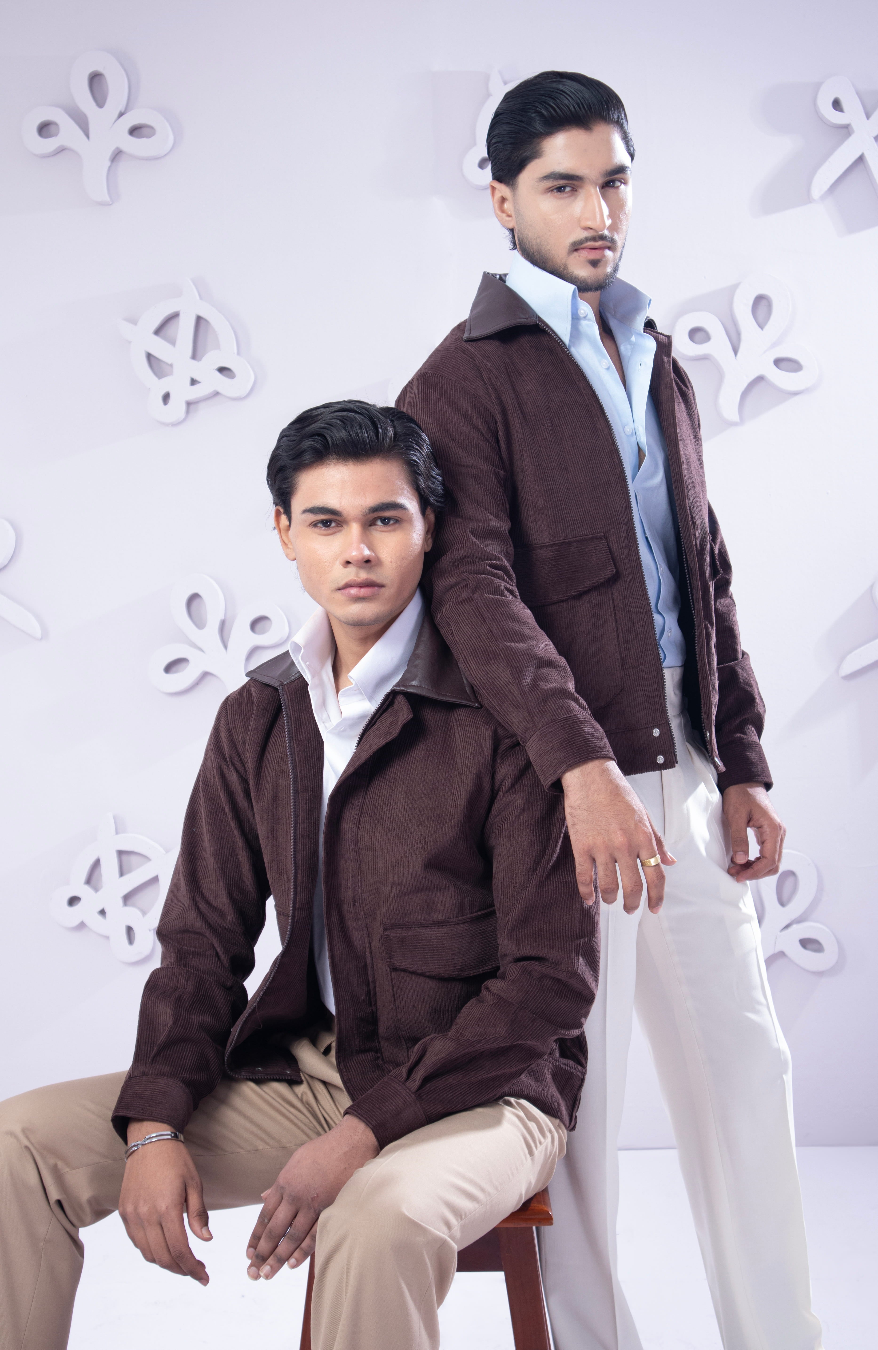 Brown Corduroy Bomber Jackets