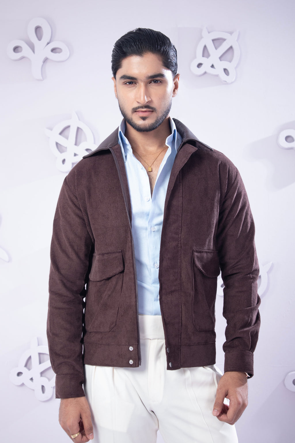 Brown Corduroy Bomber Jackets