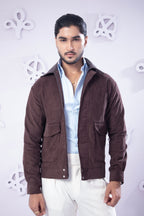 Brown Corduroy Bomber Jackets