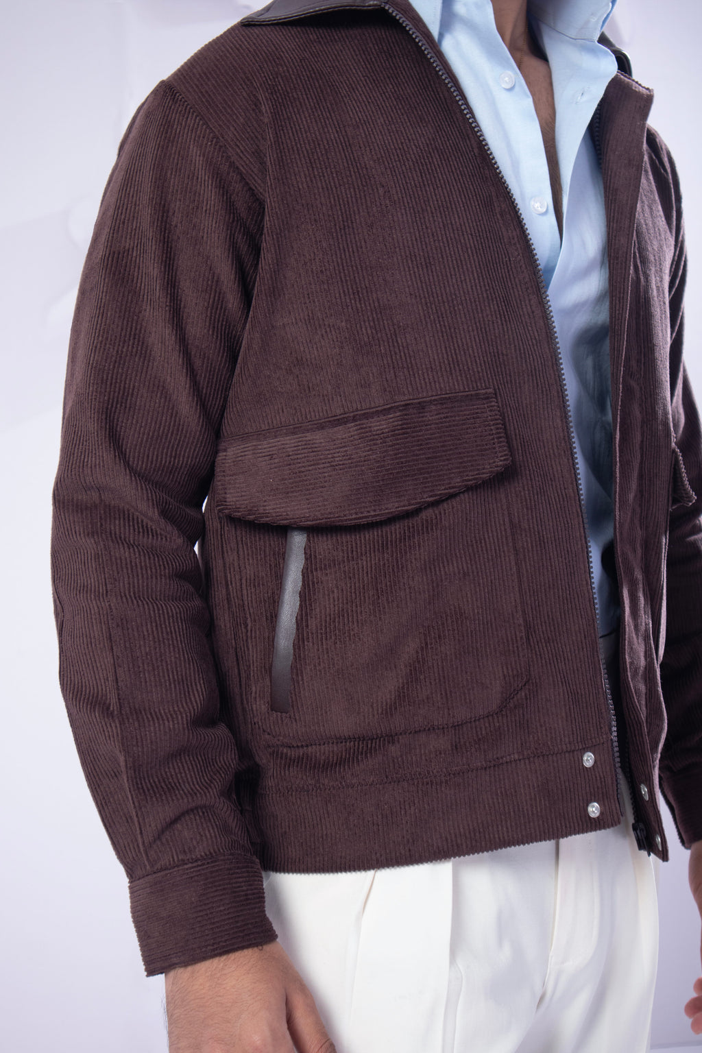 Brown Corduroy Bomber Jackets