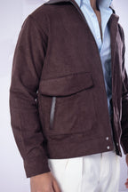 Brown Corduroy Bomber Jackets