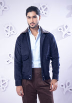 Navy Corduroy Bomber