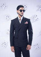Black Double Breasted Suit