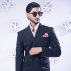 Black Double Breasted Suit