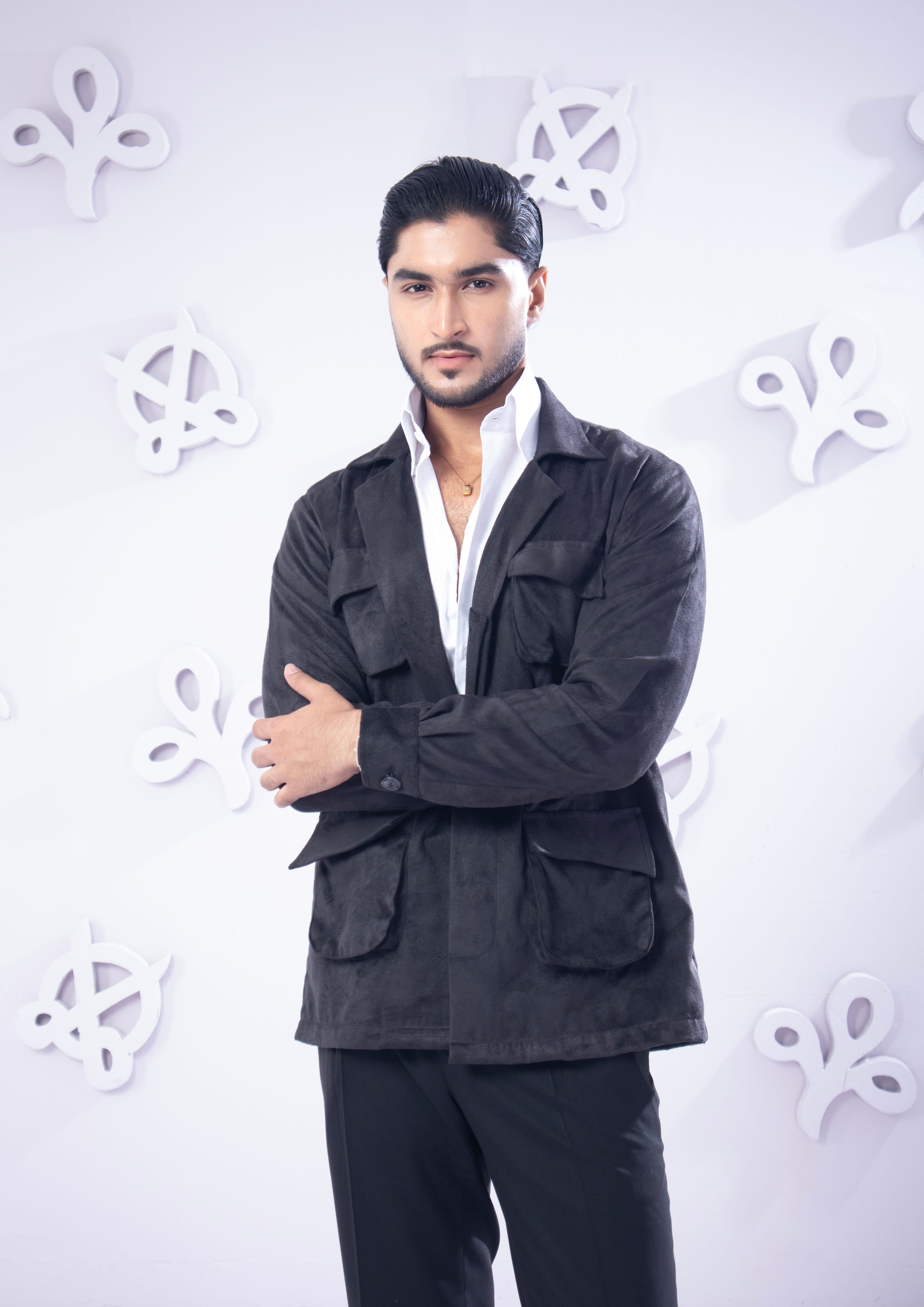 Black Suede Signature Safari