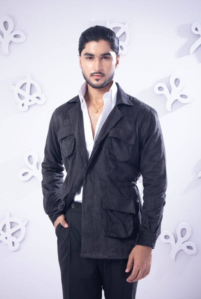 Black Suede Signature Safari Main Image