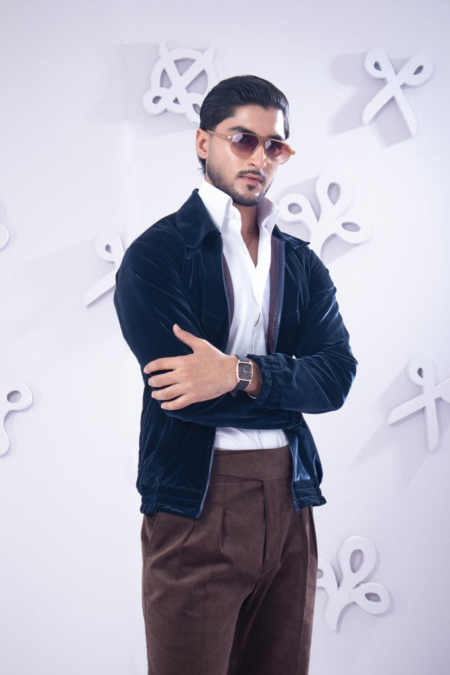 Navy Corduroy Bomber Main Image