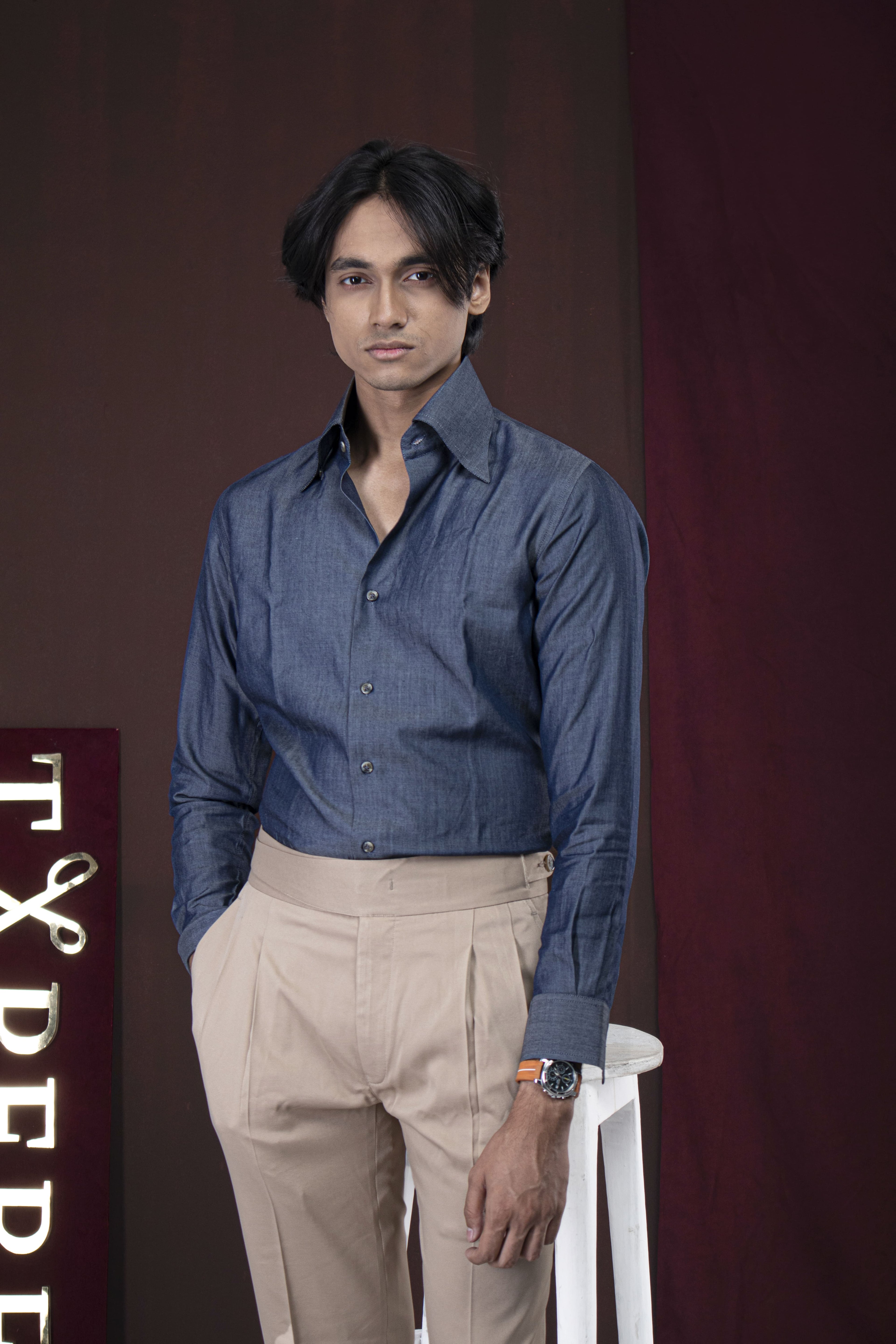 Denim executive shirts