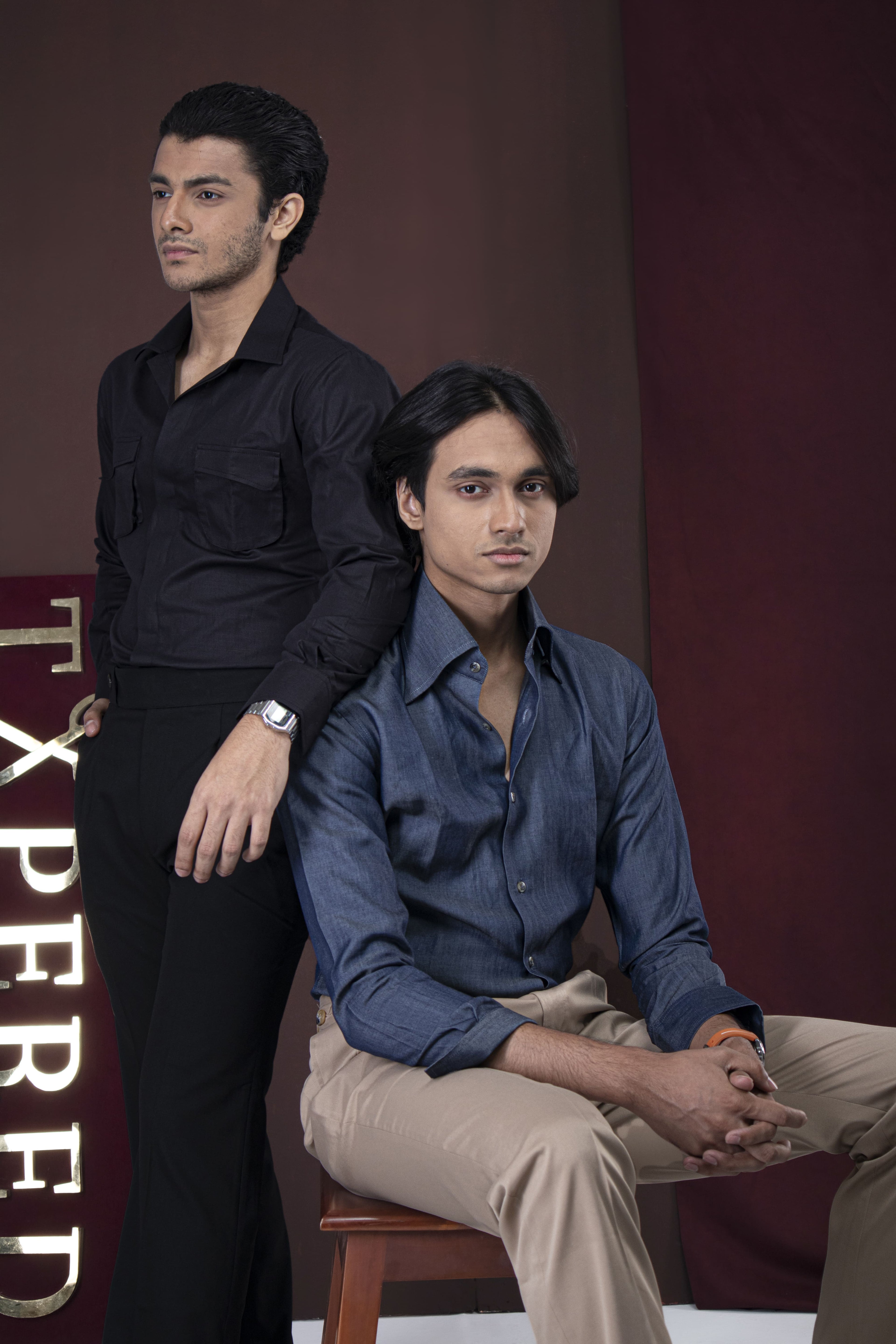 Denim executive shirts