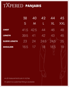 White Sunburst Panjabi