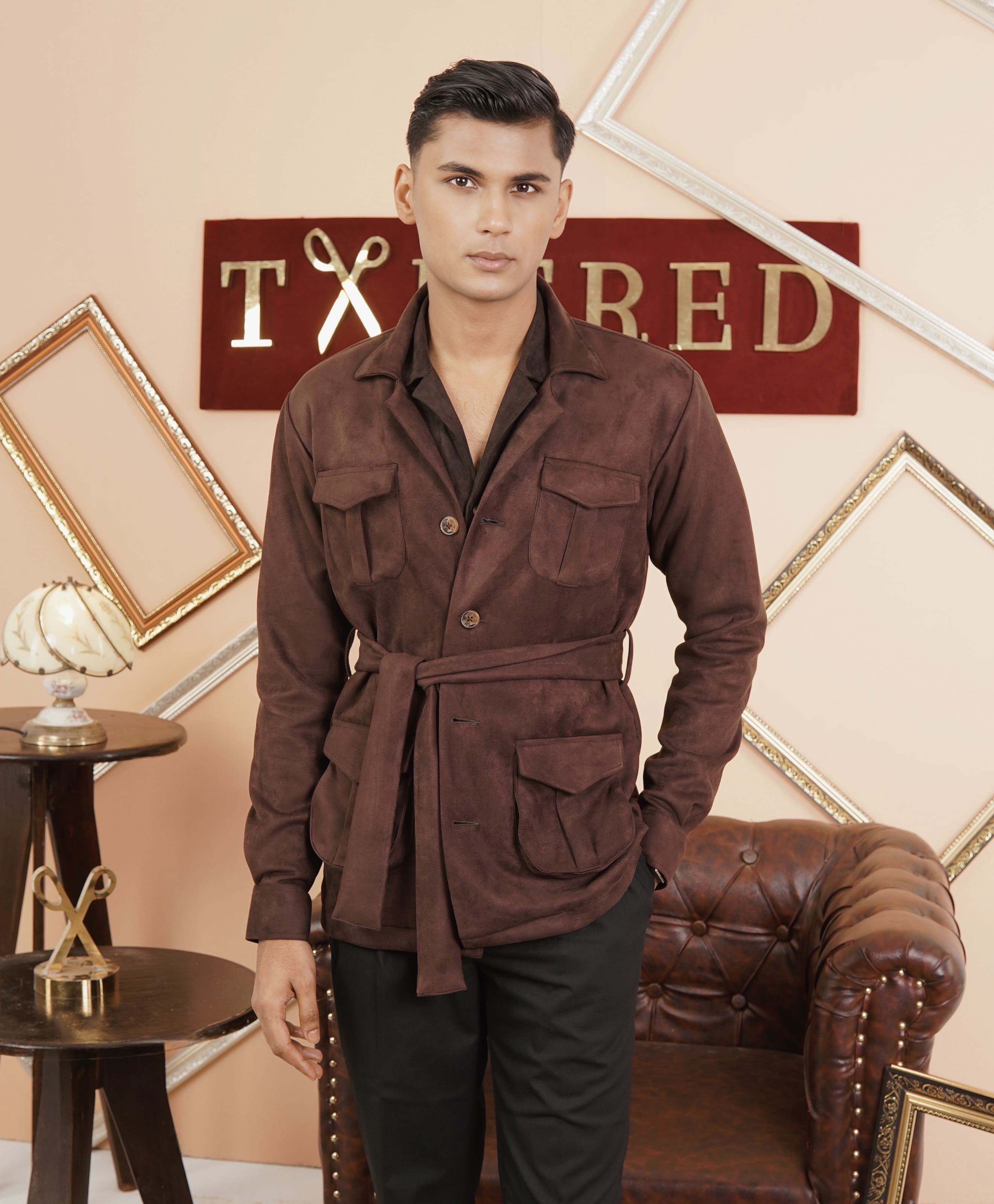 Brown Signature Suede Safaris