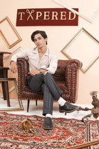 Chocolate-Creme Suede Shirts