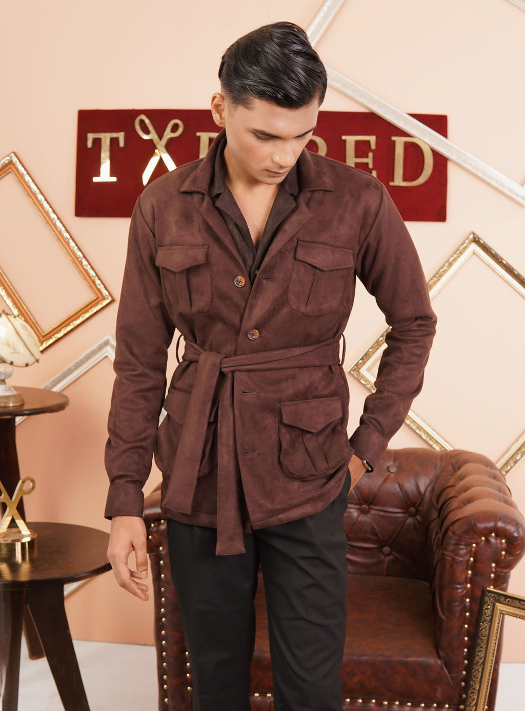 Brown Signature Suede Safaris