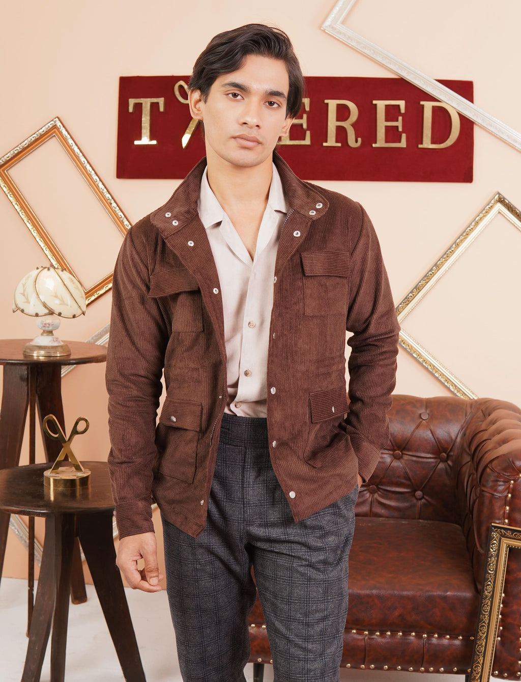 Brown Utility Jackets