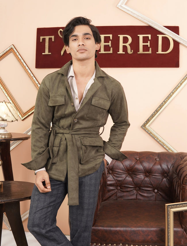 Olive Signature Suede Safaris Hover Image