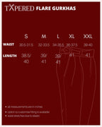 Cream Flared Gurkha Trouser